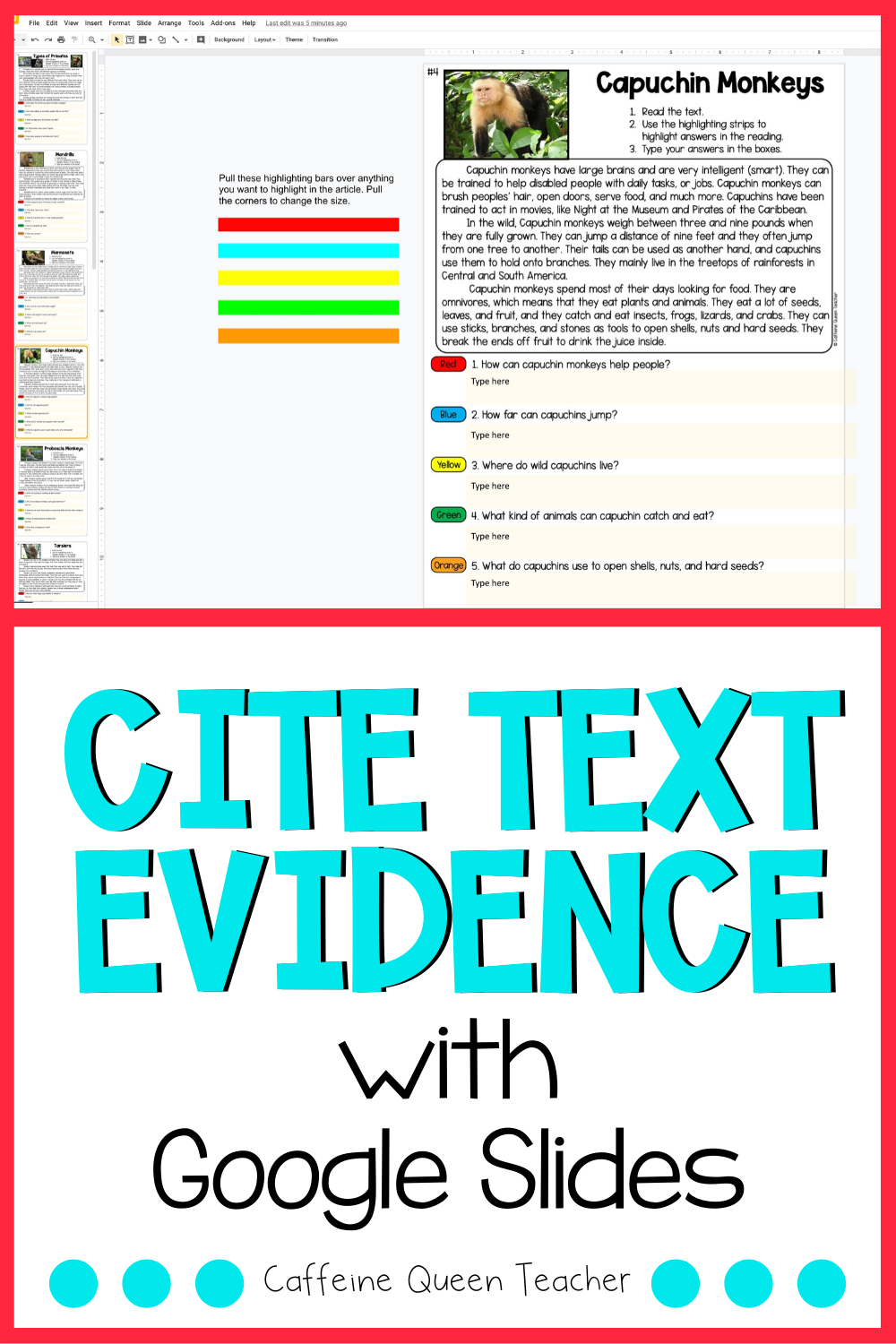 90 Citing Textual Evidence Worksheets 15