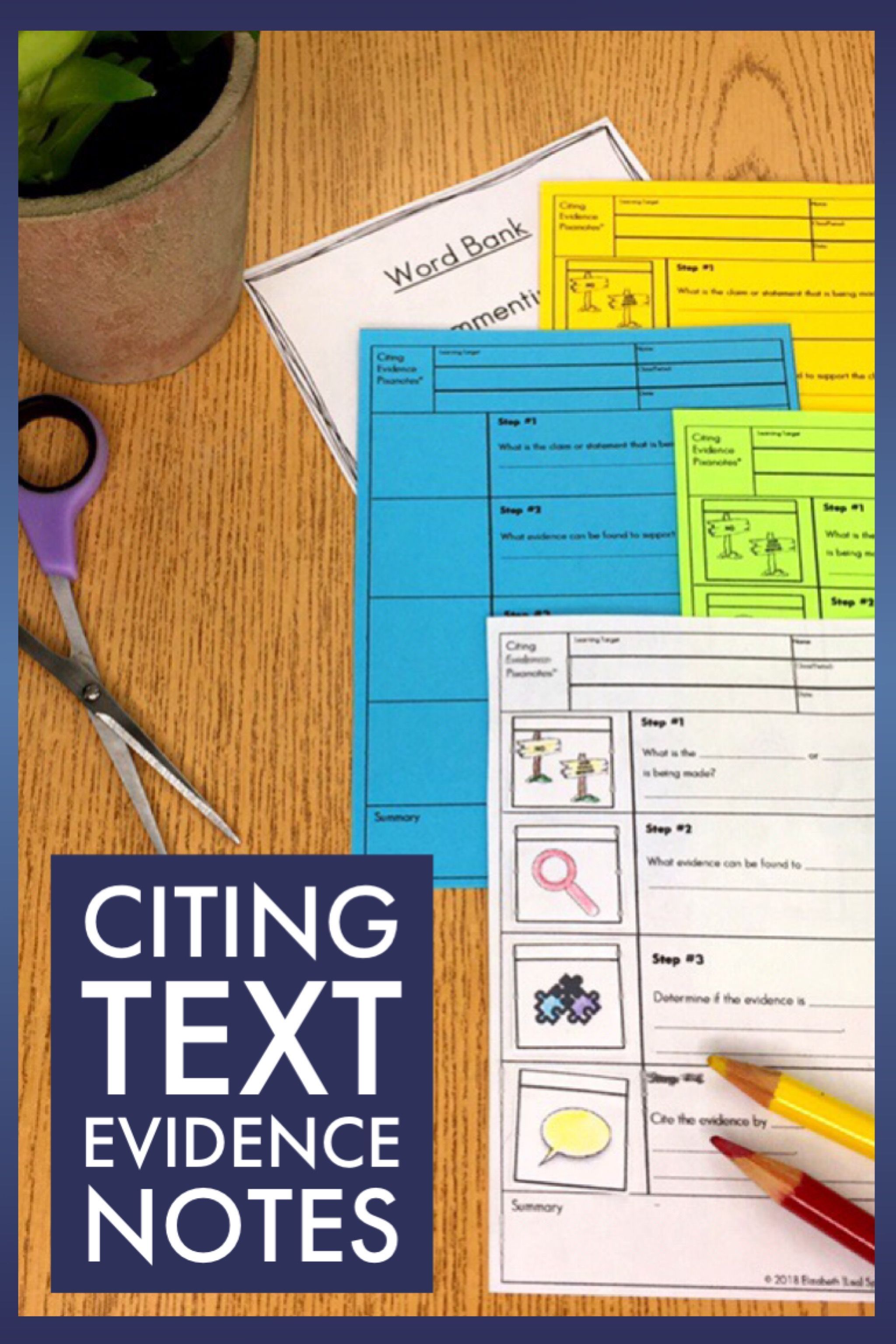 90 Citing Textual Evidence Worksheets 4