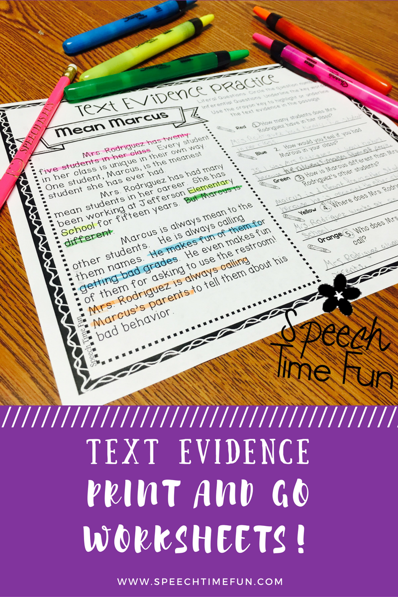 90 Citing Textual Evidence Worksheets 40