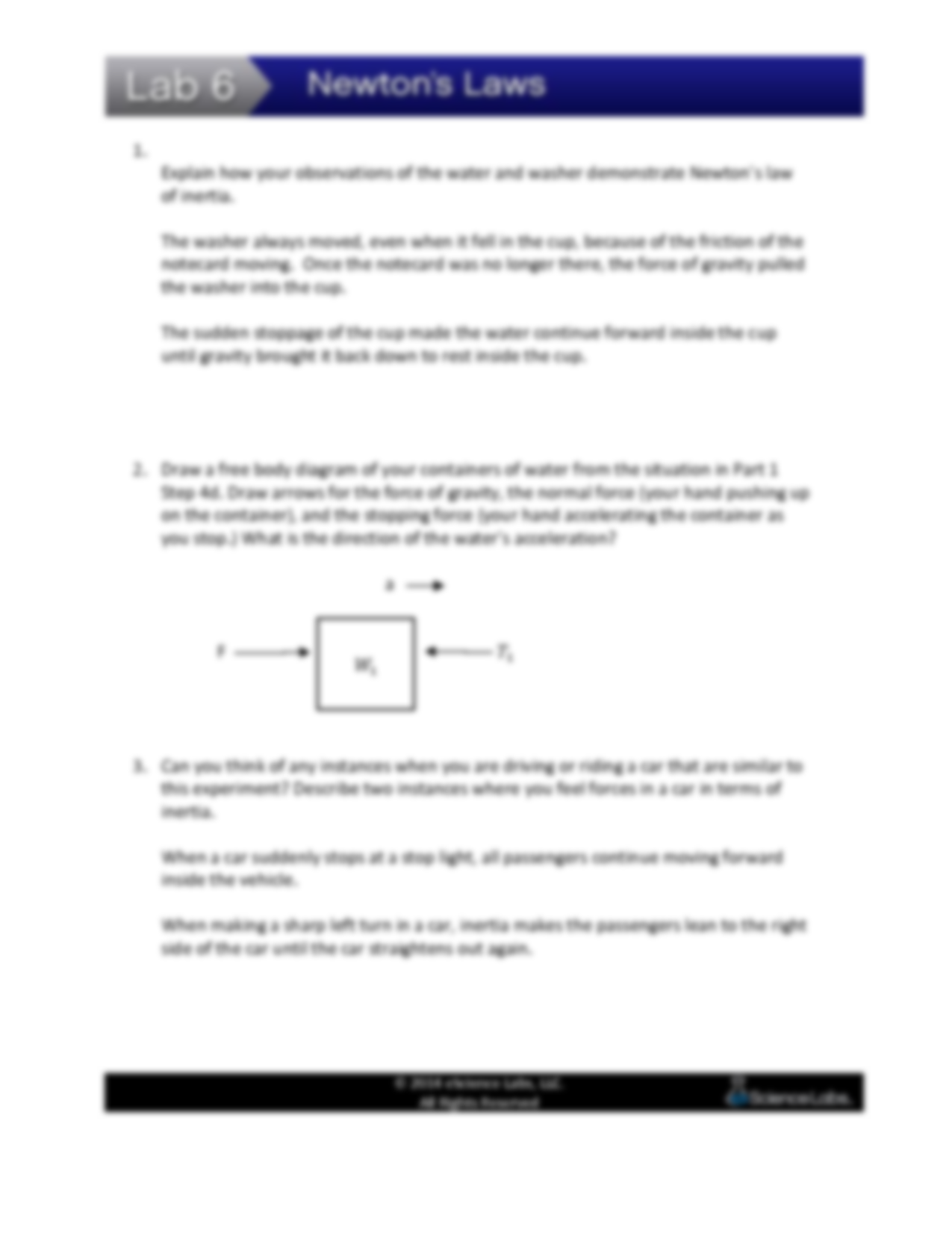 90 Newtons First Law Worksheets 5