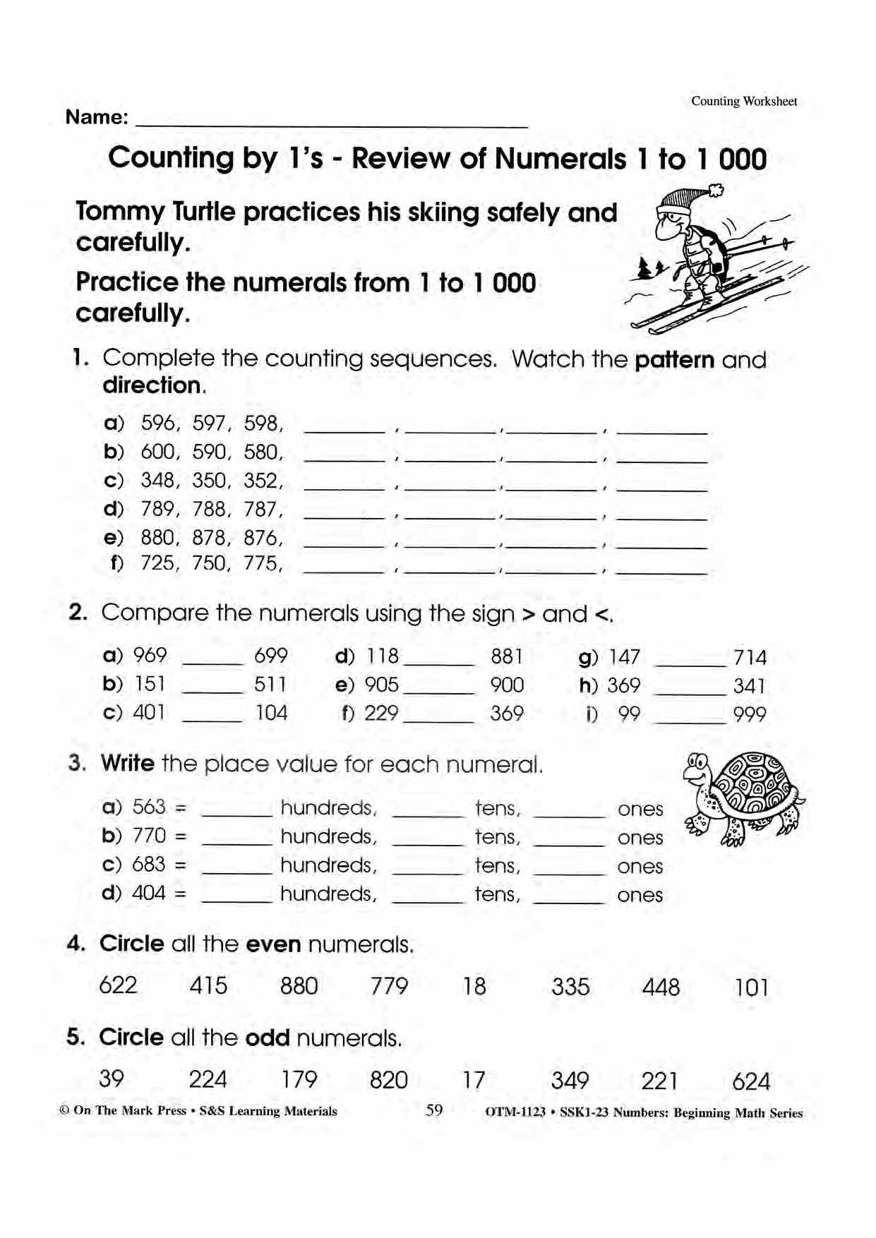 90 Number Words Worksheet 1-1000 28