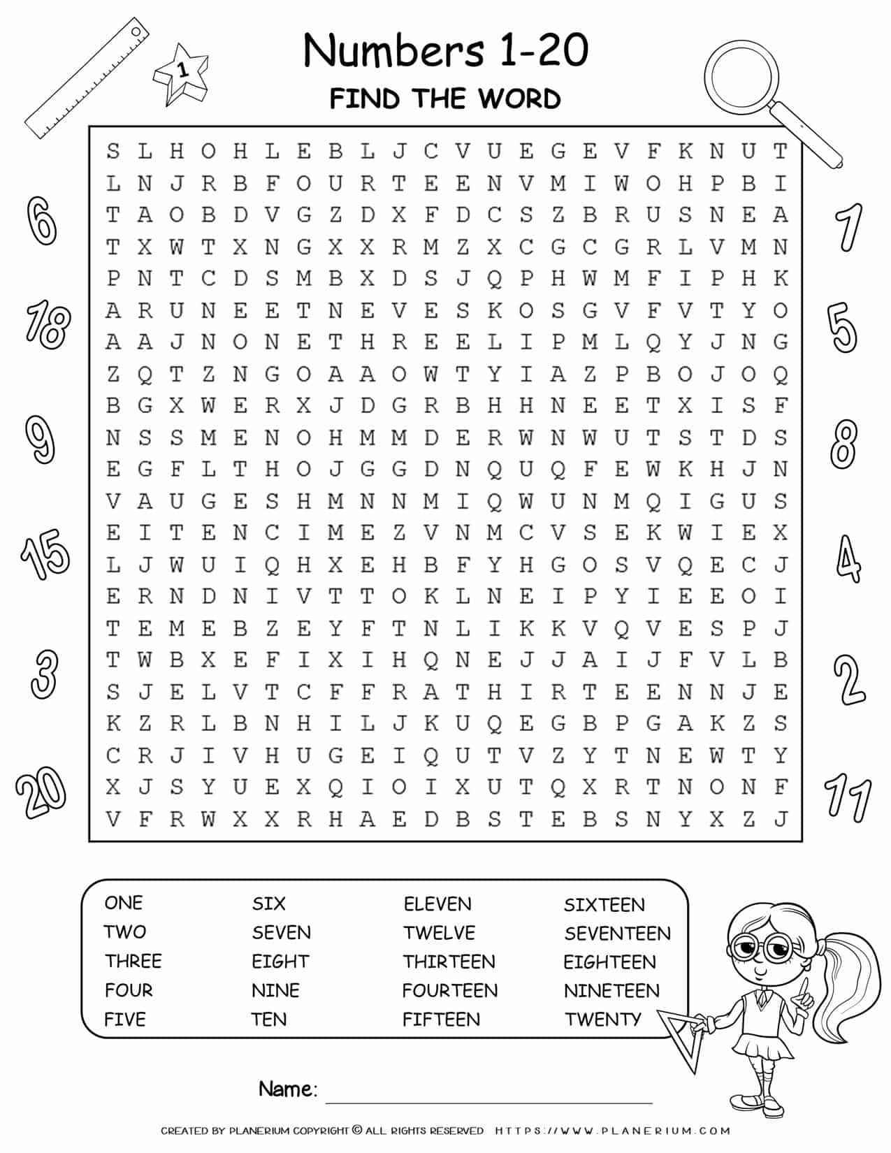 90 Number Words Worksheet 1-1000 42