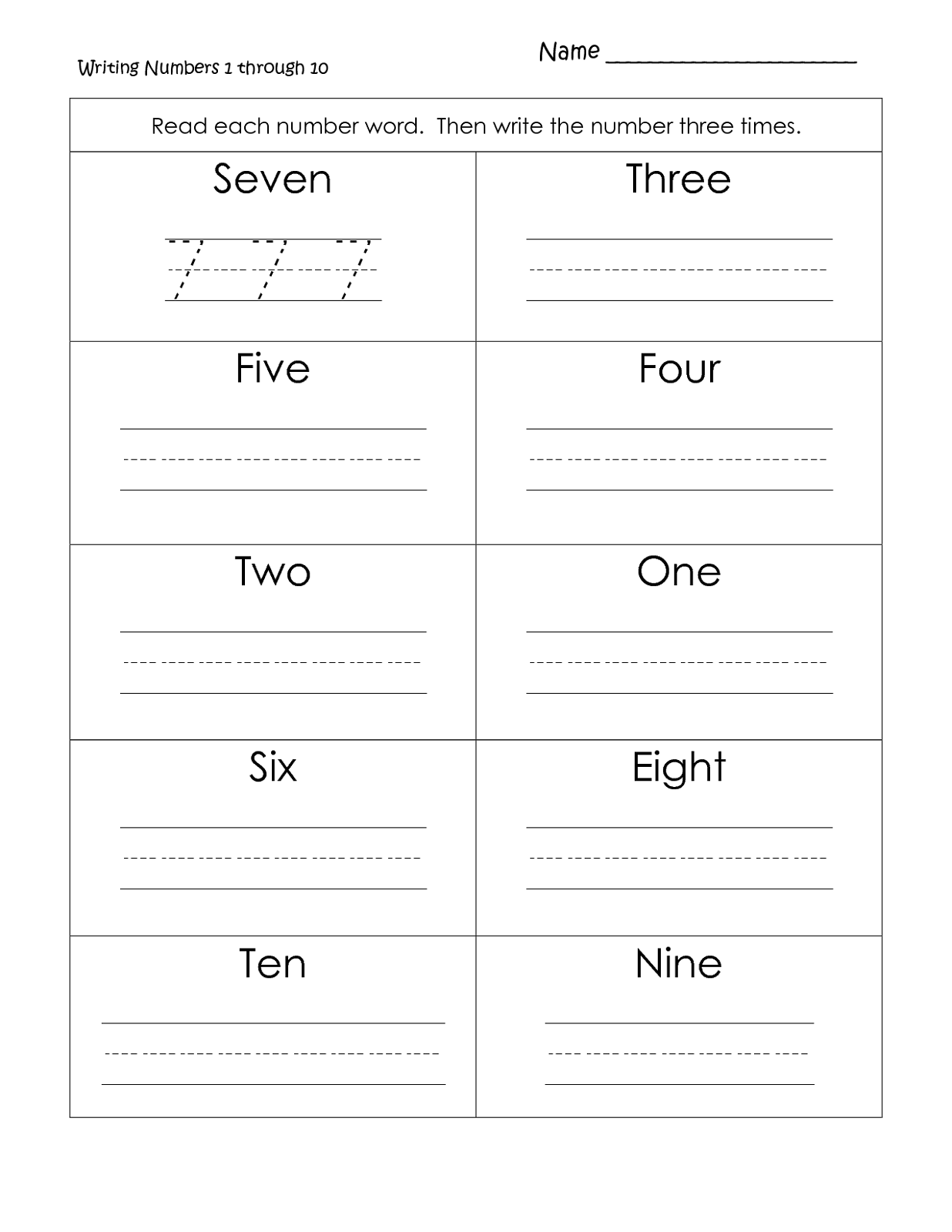 90 Number Words Worksheet 1-1000 56