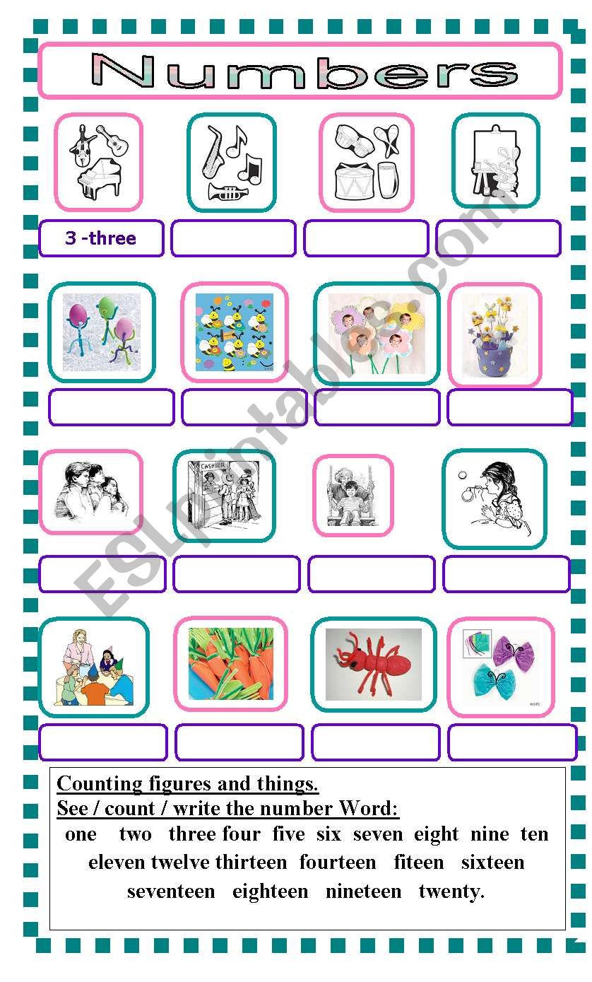 90 Number Words Worksheet 1-1000 58