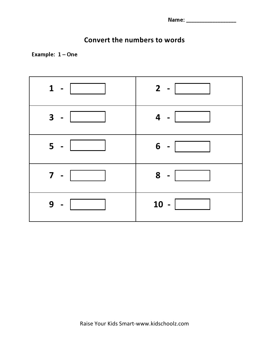 90 Number Words Worksheet 1-1000 67