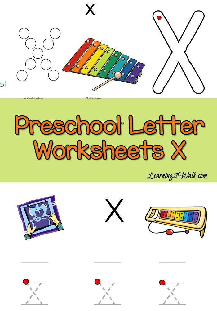 90 Preschool Letter X Worksheets 10