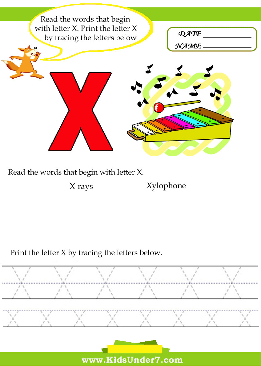 90 Preschool Letter X Worksheets 21