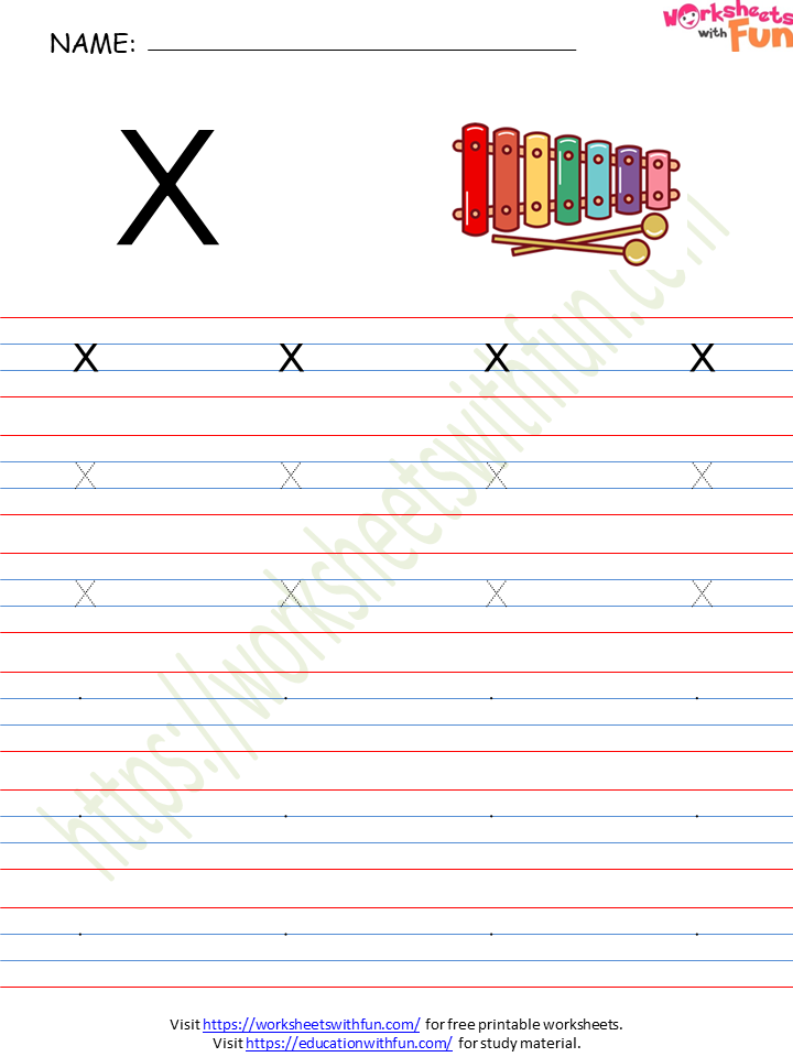 90 Preschool Letter X Worksheets 22