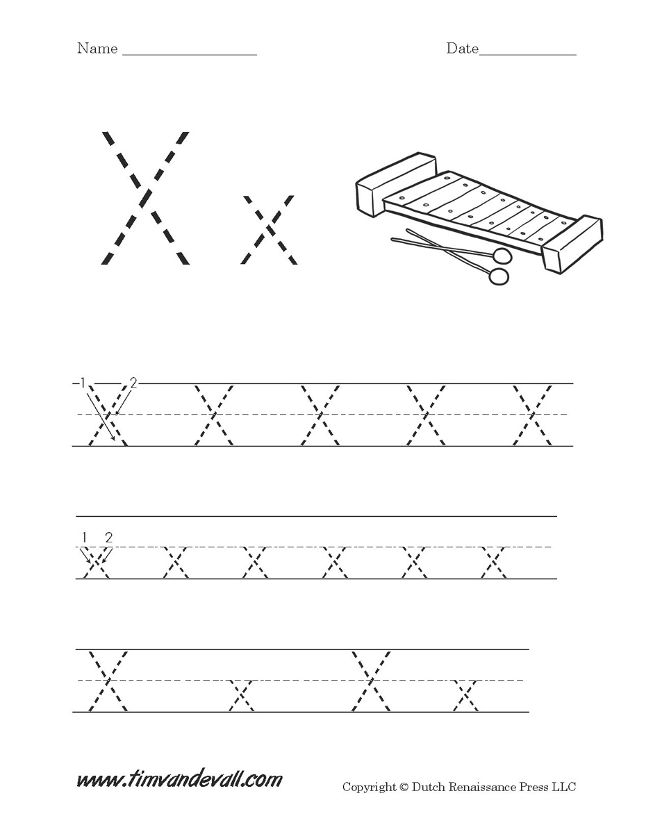 90 Preschool Letter X Worksheets 29