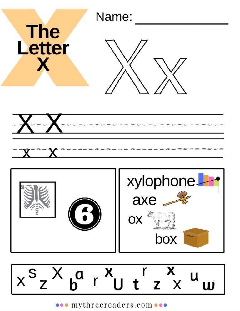 90 Preschool Letter X Worksheets 30