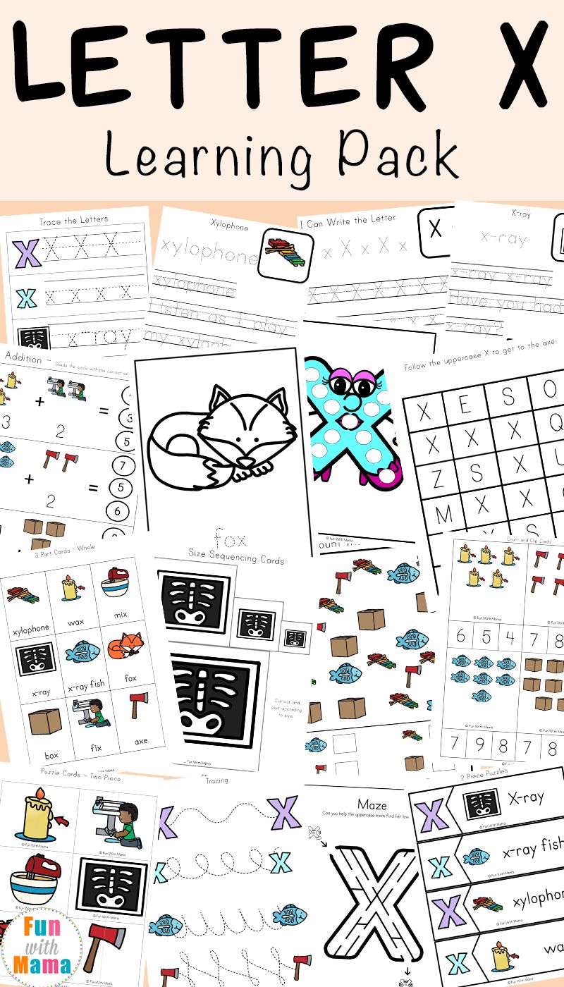 90 Preschool Letter X Worksheets 31