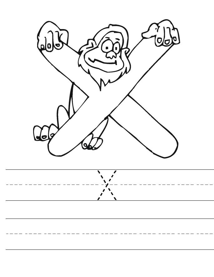 90 Preschool Letter X Worksheets 34