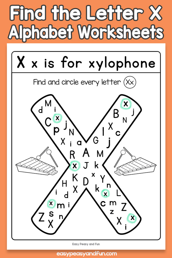 90 Preschool Letter X Worksheets 4