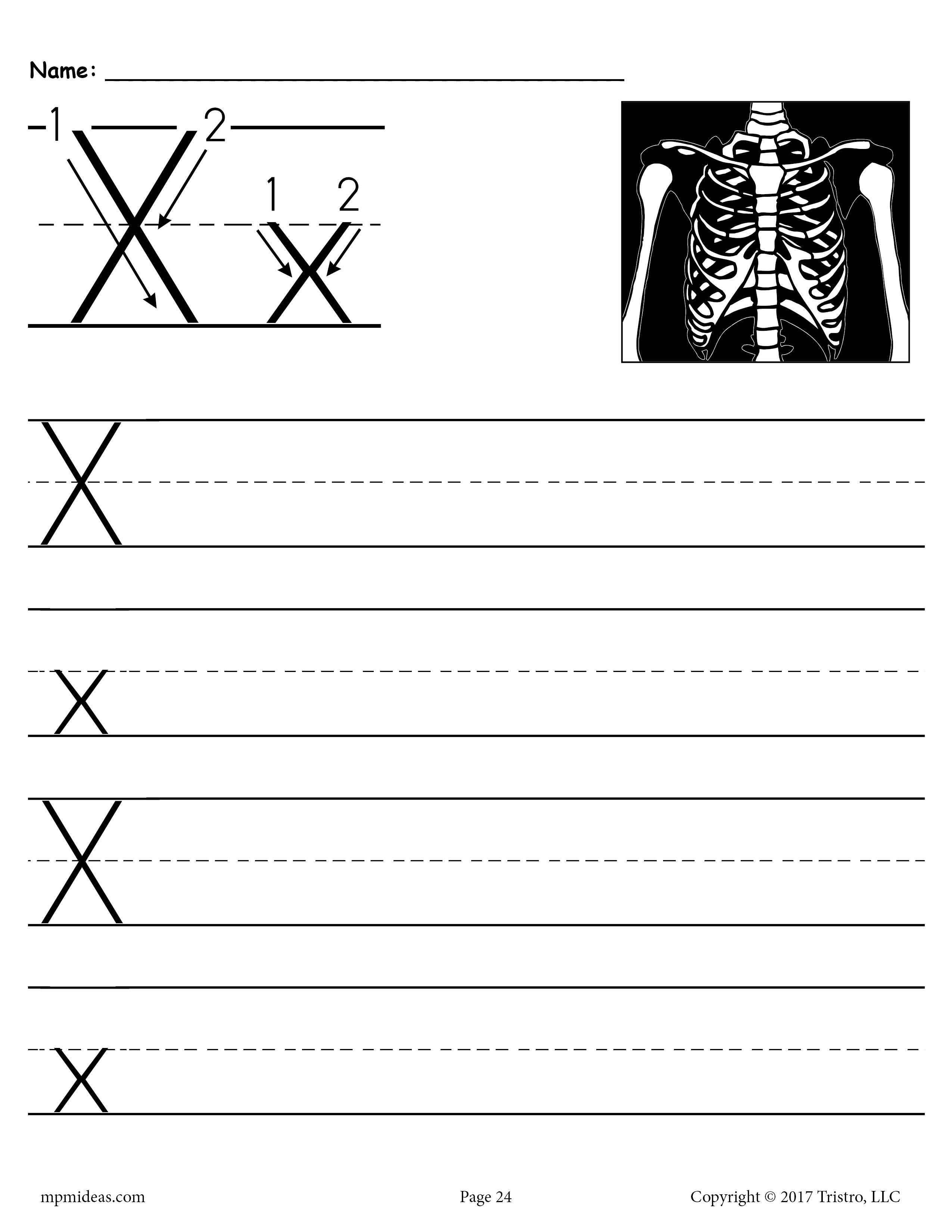 90 Preschool Letter X Worksheets 45