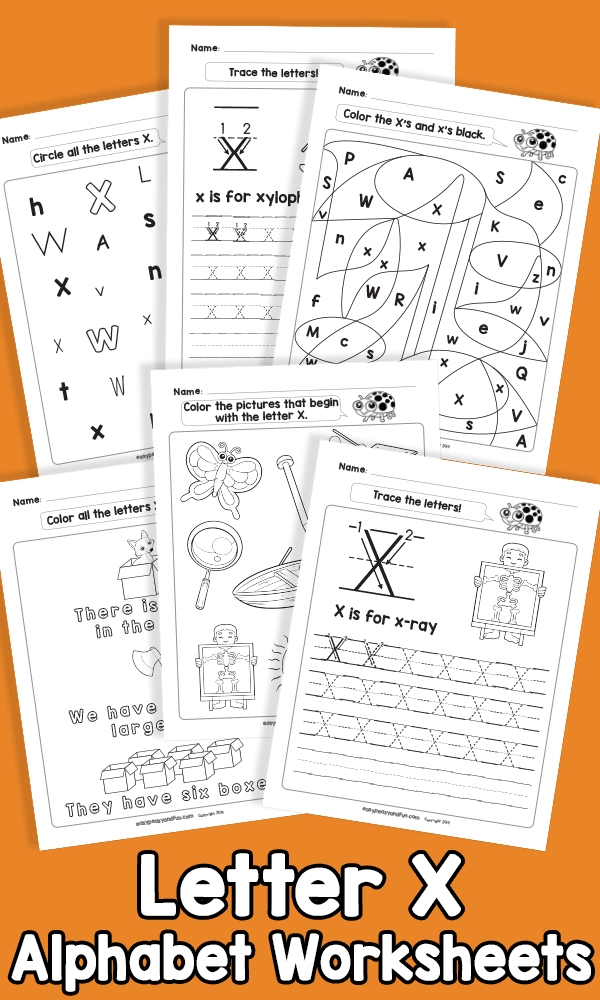 90 Preschool Letter X Worksheets 46