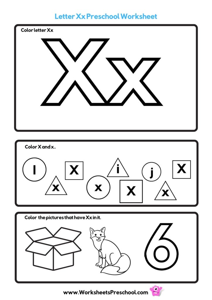 90 Preschool Letter X Worksheets 52