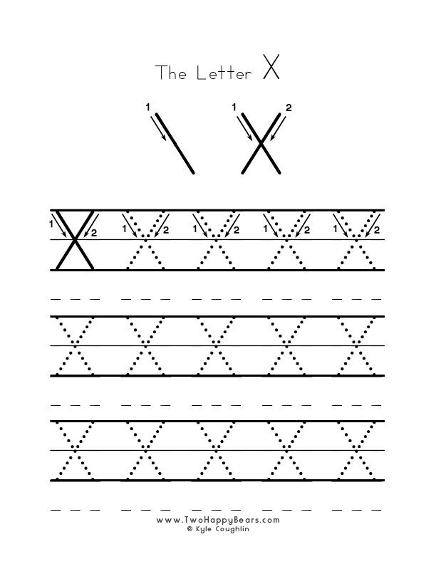 90 Preschool Letter X Worksheets 59