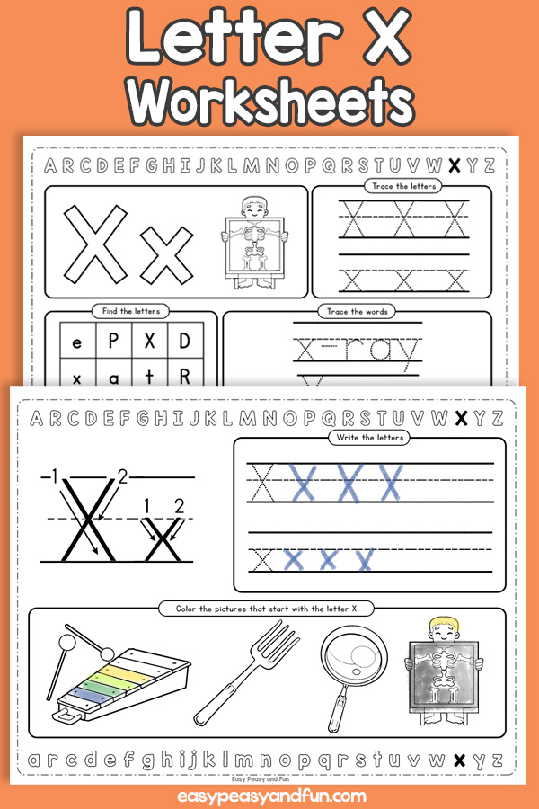 90 Preschool Letter X Worksheets 66