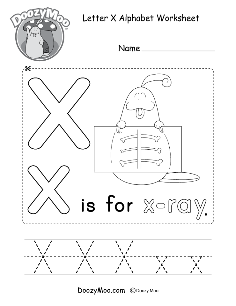 90 Preschool Letter X Worksheets 7