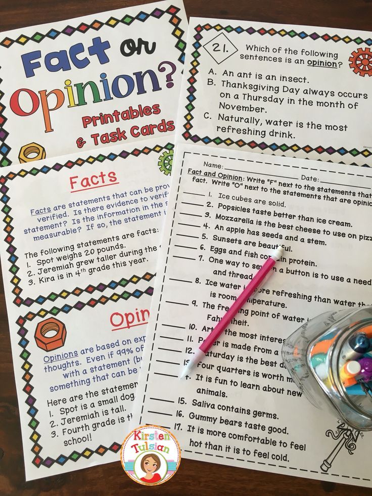 90 Printable Facts And Opinion Worksheet 46