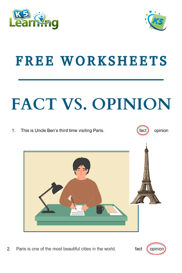 90 Printable Facts And Opinion Worksheet 51