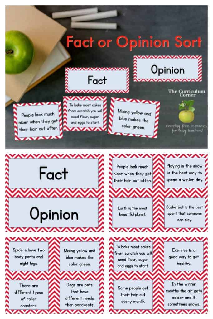 90 Printable Facts And Opinion Worksheet 80