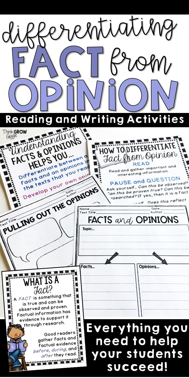 90 Printable Facts And Opinion Worksheet 82