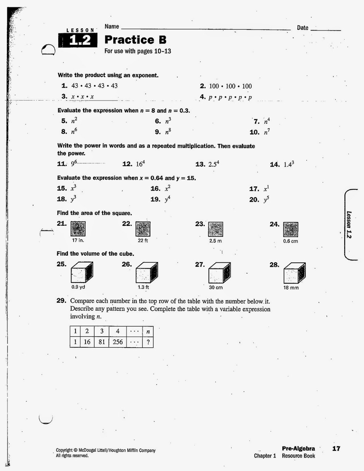 90 Printable Free 8Th Grade Worksheets 19