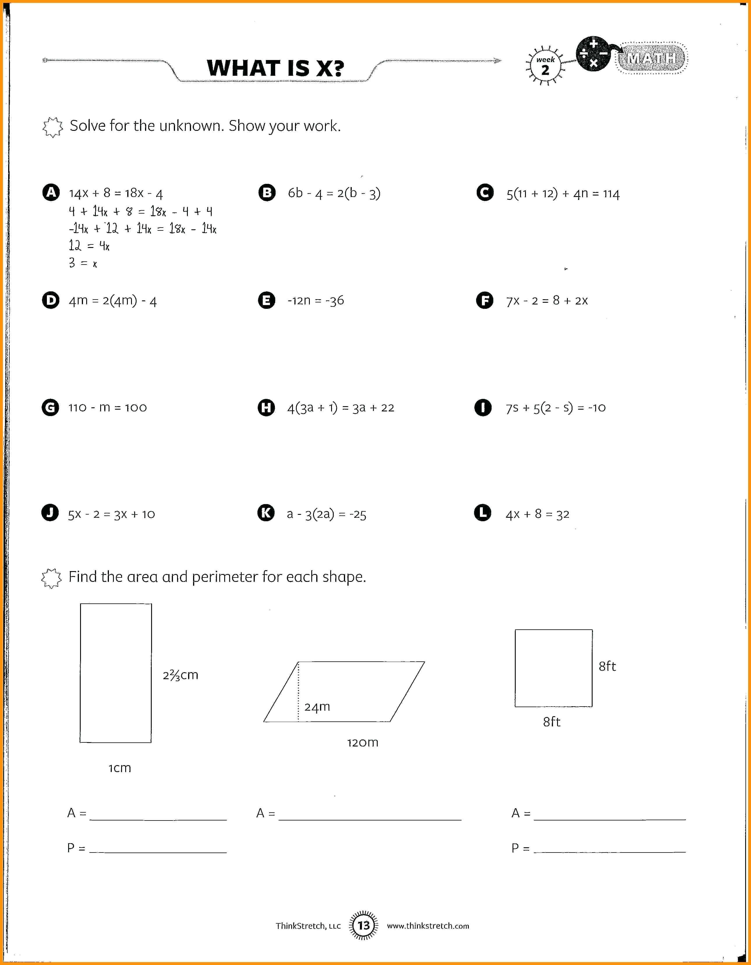 90 Printable Free 8Th Grade Worksheets 34