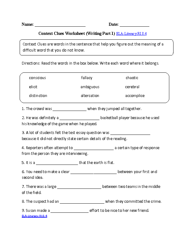 90 Printable Free 8Th Grade Worksheets 78