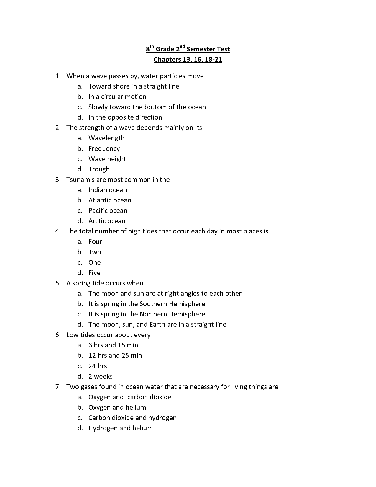 90 Printable Free 8Th Grade Worksheets 79