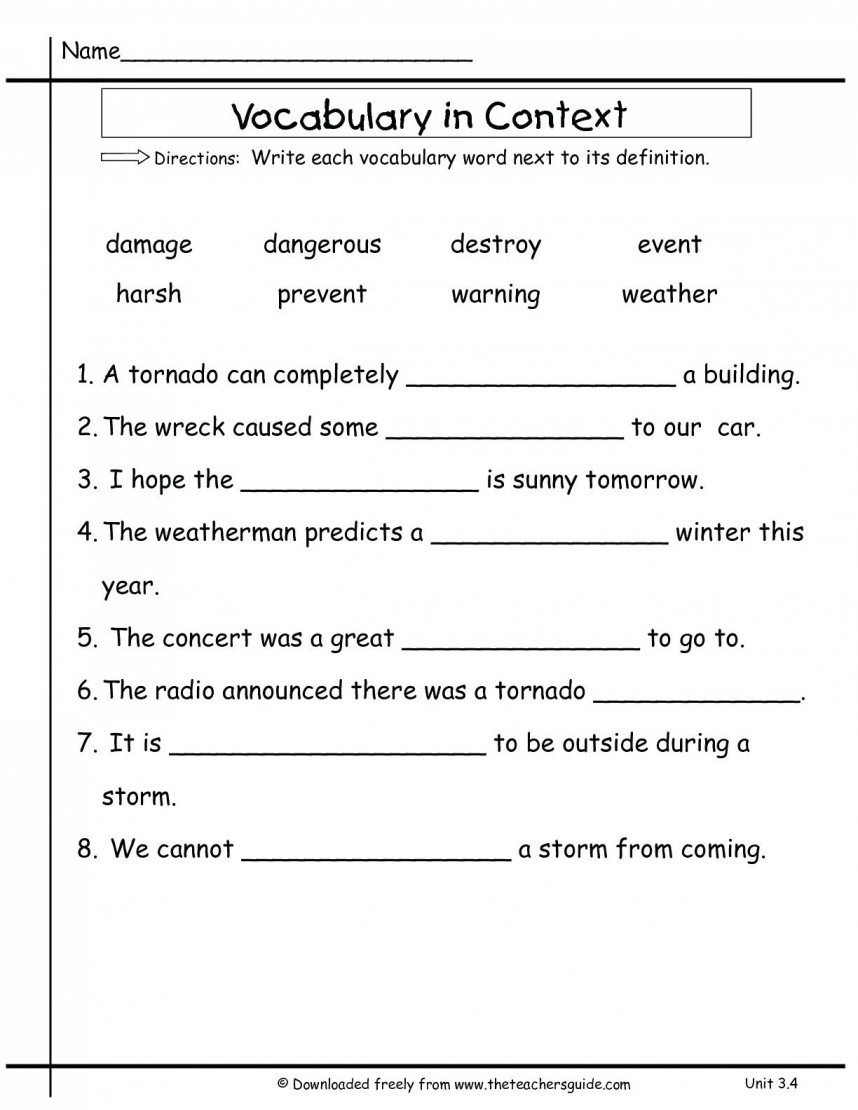 90 Printable Free 8Th Grade Worksheets 85