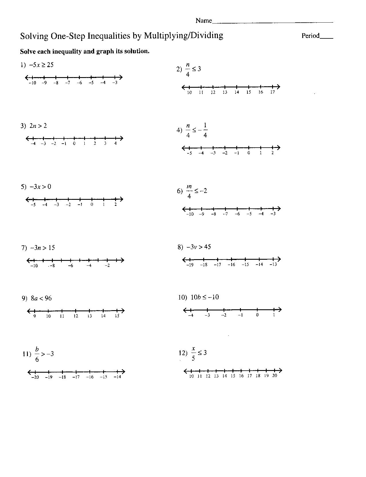 90 Printable Graph Linear Inequalities Worksheet 1