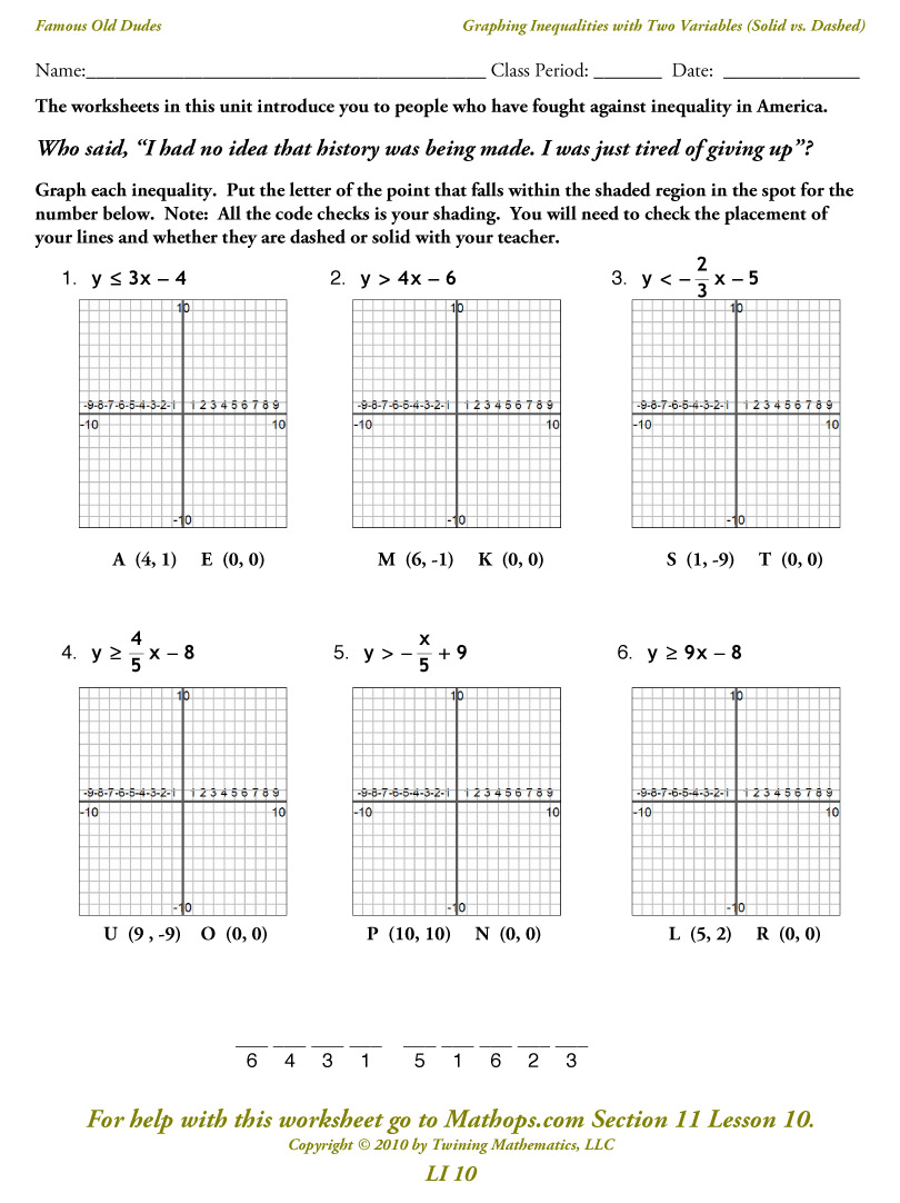 90 Printable Graph Linear Inequalities Worksheet 23