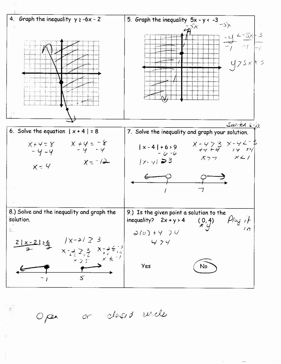 90 Printable Graph Linear Inequalities Worksheet 40