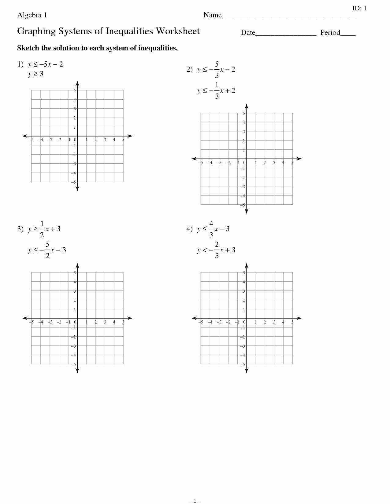 90 Printable Graph Linear Inequalities Worksheet 61