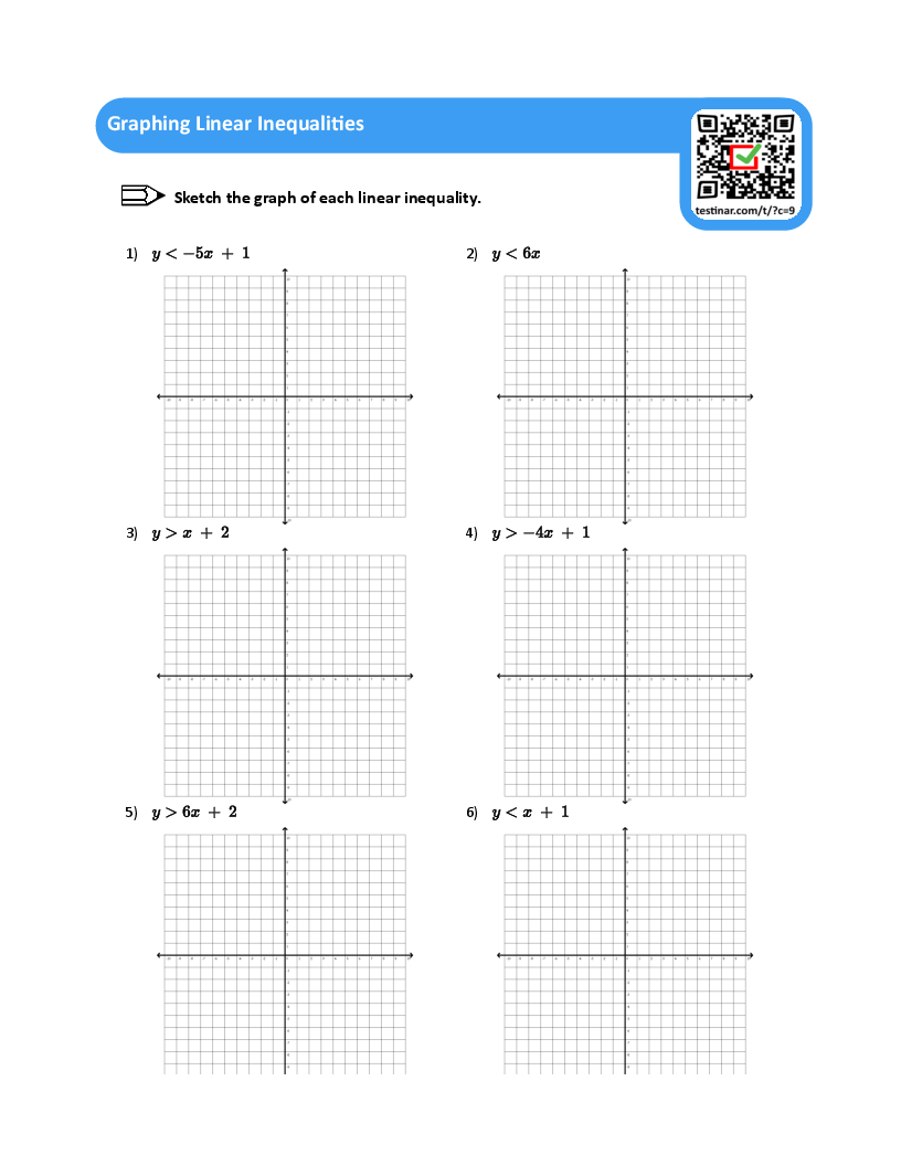 90 Printable Graph Linear Inequalities Worksheet 81