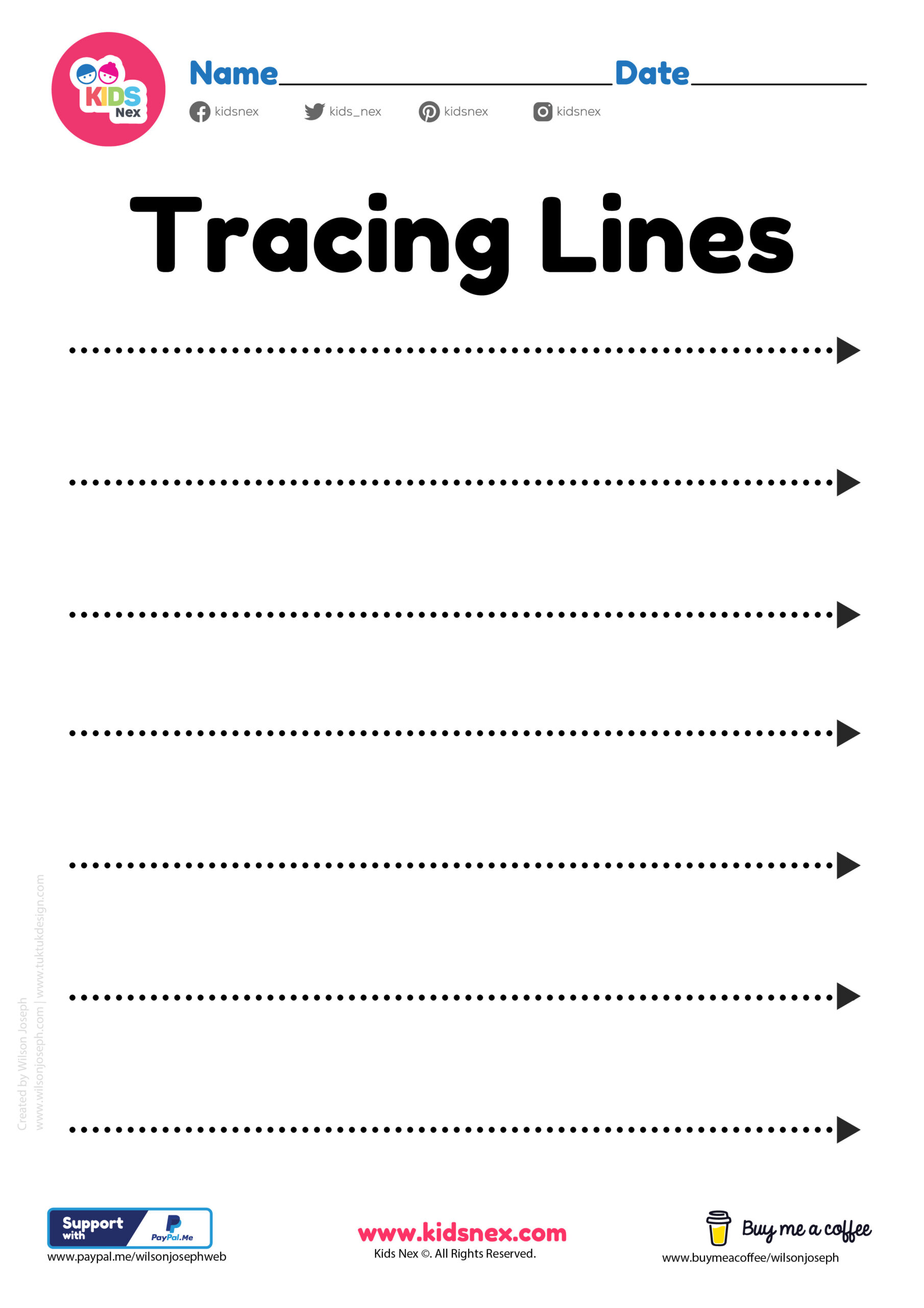 90 Printable Types Of Lines Worksheet 1