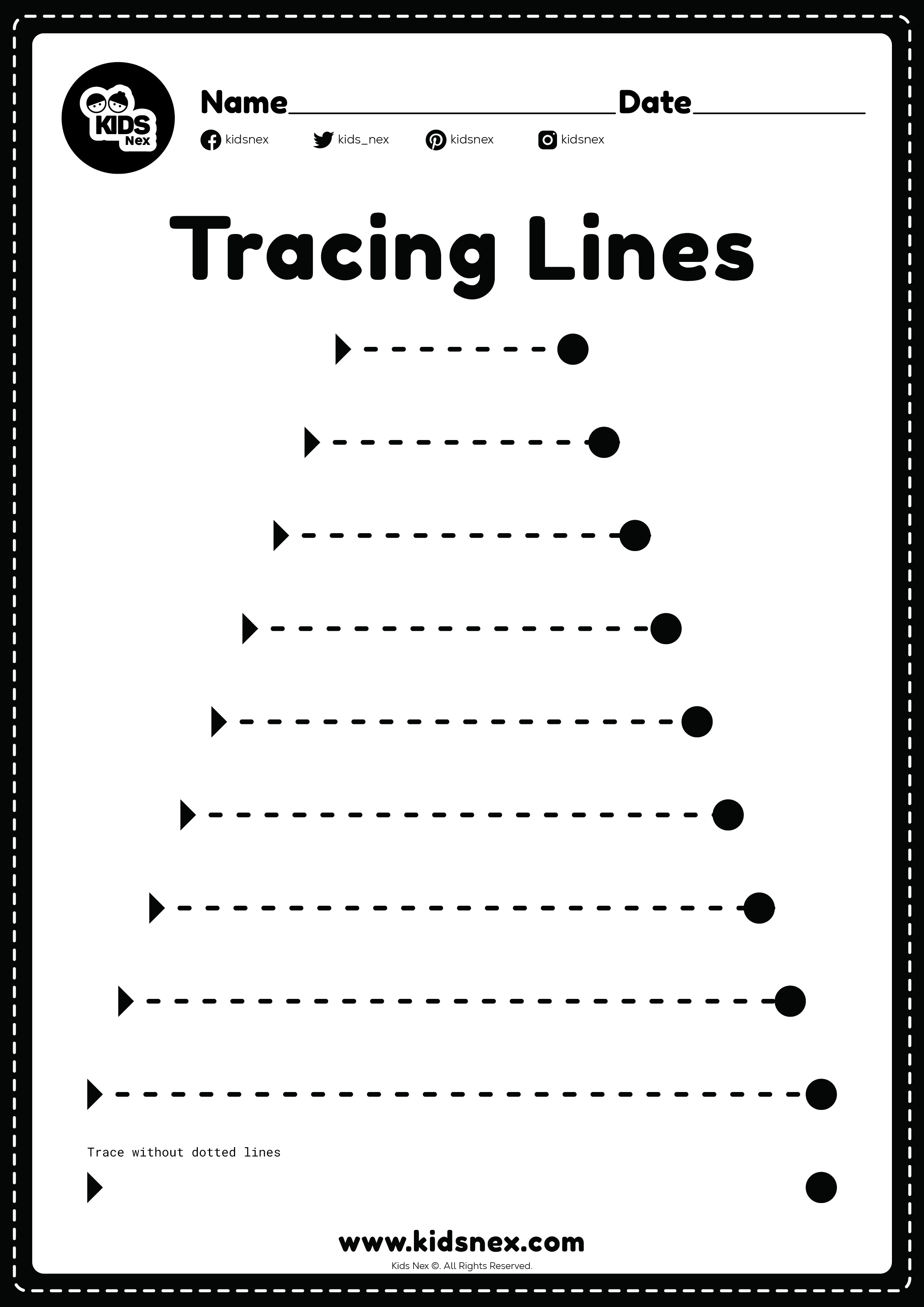 90 Printable Types Of Lines Worksheet 71