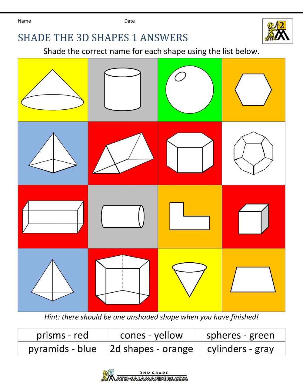 Get 85 3D Shapes Worksheets Pdf Ideas 41