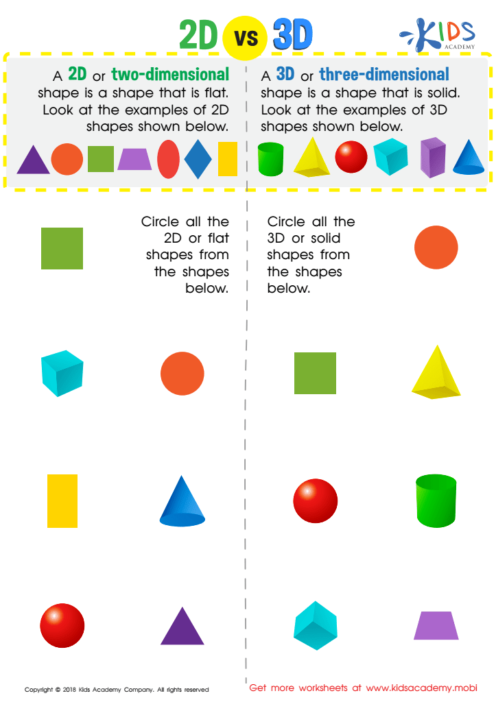 Get 85 3D Shapes Worksheets Pdf Ideas 6