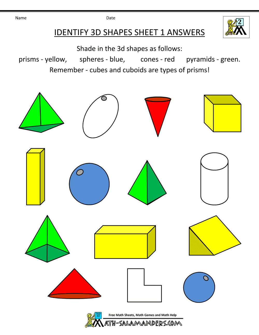 Get 85 3D Shapes Worksheets Pdf Ideas 68