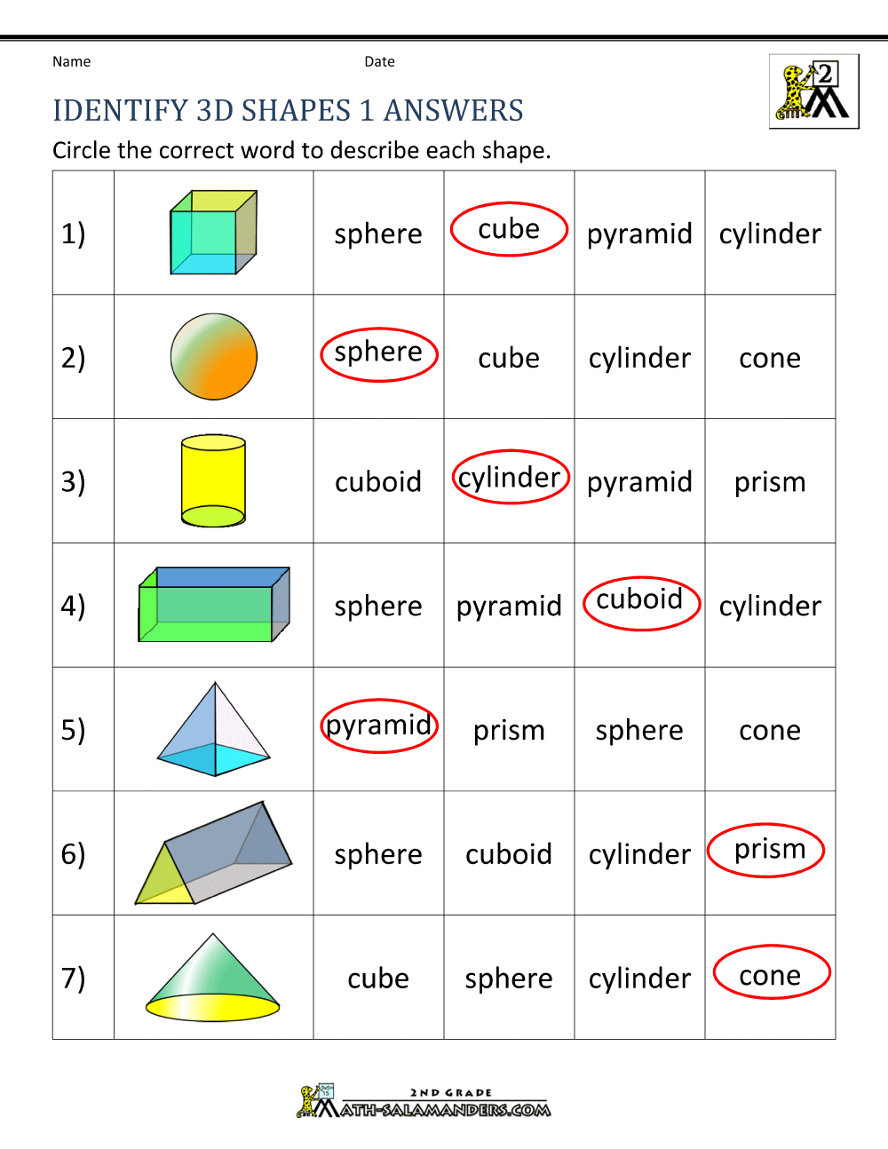 Get 85 3D Shapes Worksheets Pdf Ideas 72