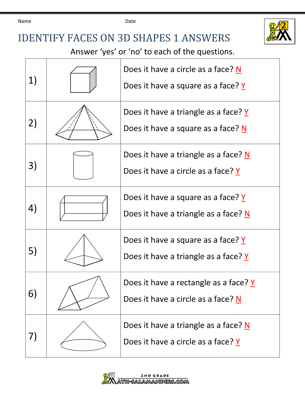 Get 85 3D Shapes Worksheets Pdf Ideas 80