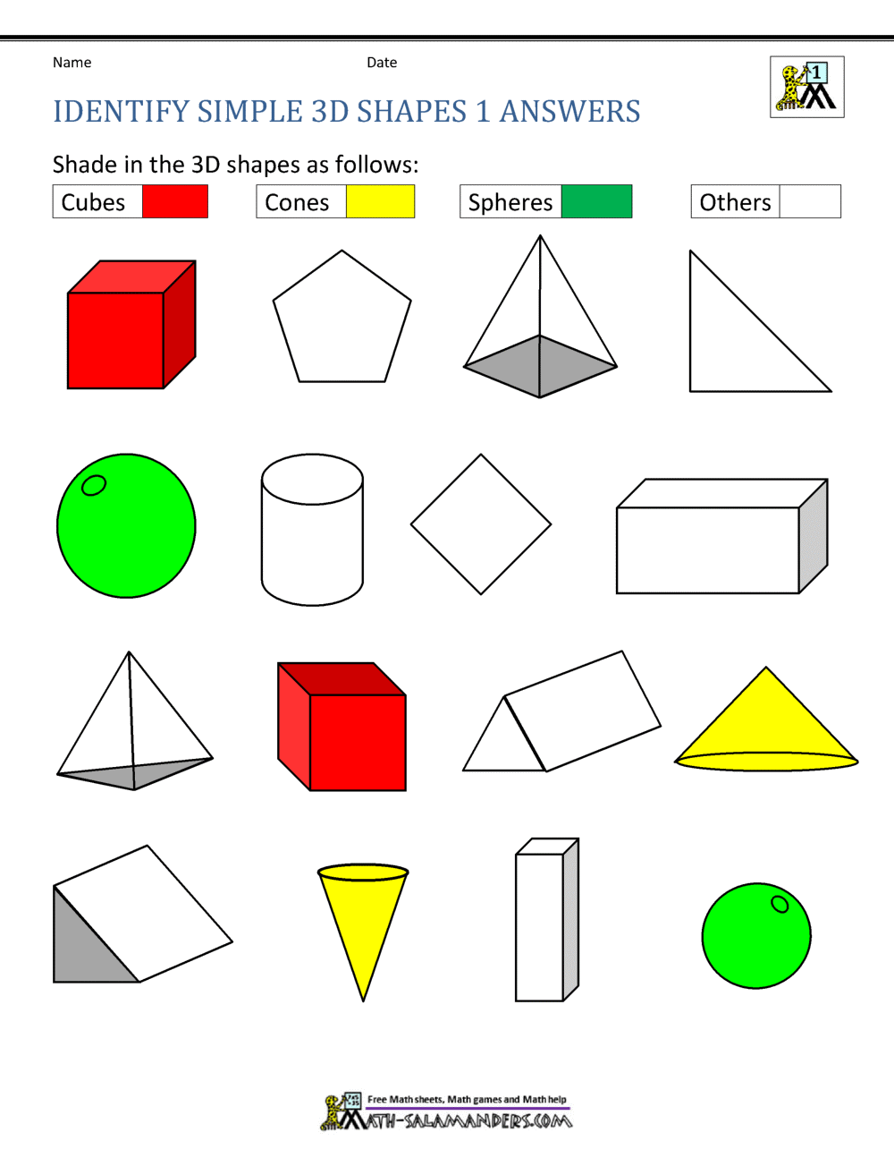 Get 85 3D Shapes Worksheets Pdf Ideas 82