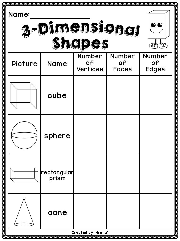 Get 85 3D Shapes Worksheets Pdf Ideas 84