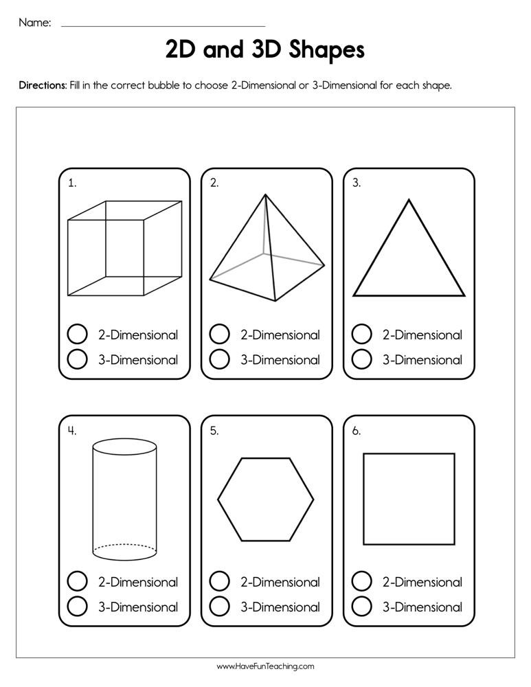 Get 85 3D Shapes Worksheets Pdf Ideas 85