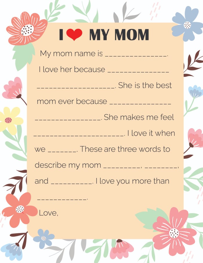 Get 85 Mothers Day Letter Worksheet 24