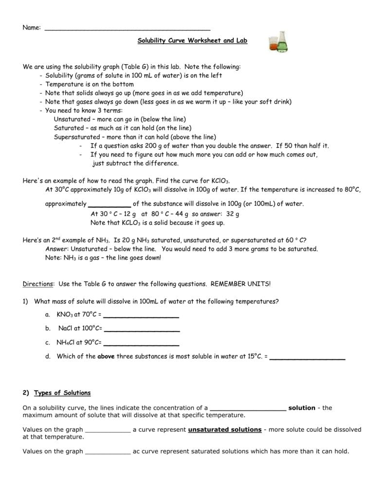 Get 85 Solubility Curves Worksheet Answers Ideas 12