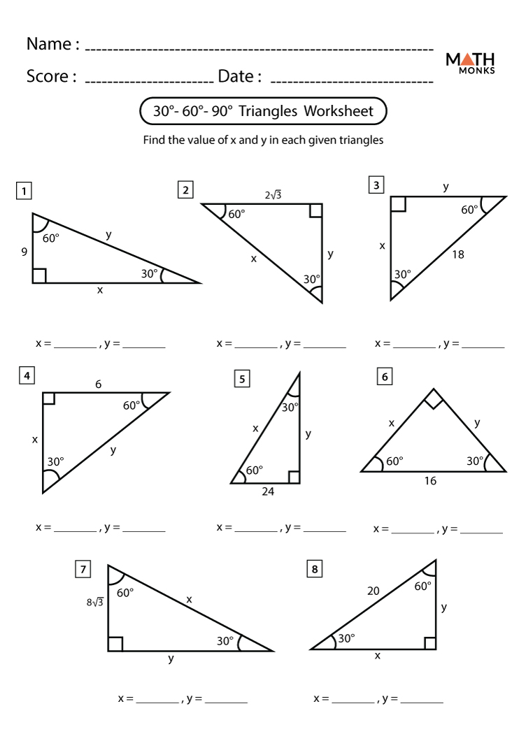 Get 85 Special Rights Triangles Worksheet Ideas 1